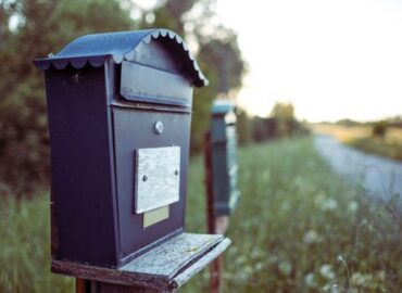 Mailbox with a street address